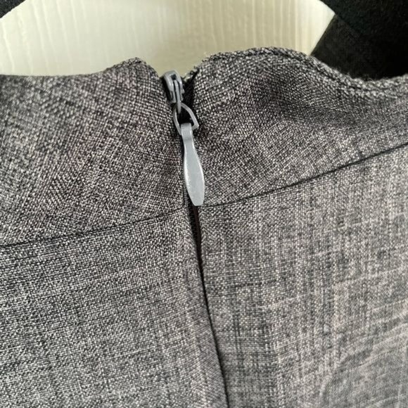 Rebecca Tatti Linen Blend Gray Women’s Mid-length Dress, Sz Large - Picture 9 of 12